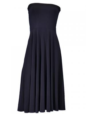Hula Simple Knit Dress / High Waist Skirt / Black / G2444bk