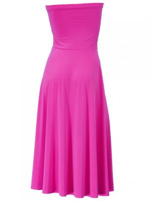 Hula Simple Knit Dress / High Waist Skirt / Pink / G2444pi