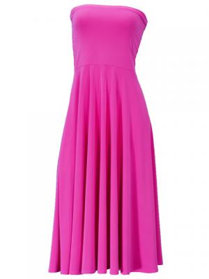 Hula Simple Knit Dress / High Waist Skirt / Pink / G2444pi