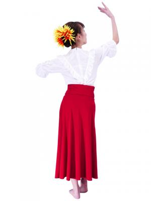 Hula Simple Knit Dress / High Waist Skirt / Red / G2444rd