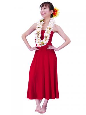 Hula Simple Knit Dress / High Waist Skirt / Red / G2444rd