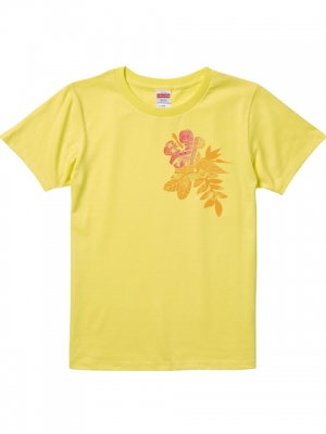 Hula Print T-shirt / Hibiscus / Yellow / JT2445y