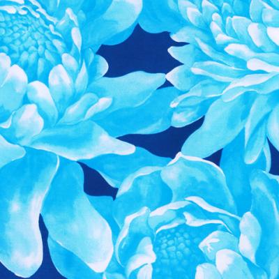 Hula Pa'u Skirt with Protea  Print / Light Blue / G2450