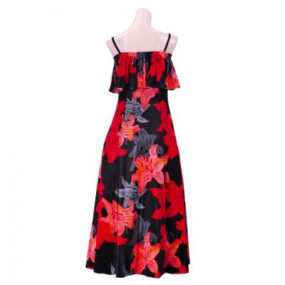 Hula Multi Way Lily Dress with Velvet / Luxury Collection / Black / J2482bk