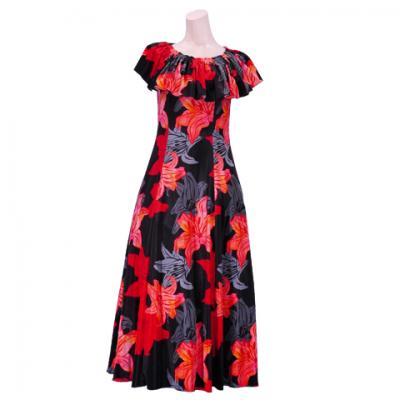 Hula Multi Way Lily Dress with Velvet / Luxury Collection / Black / J2482bk