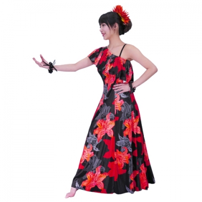 Hula Multi Way Lily Dress with Velvet / Luxury Collection / Black / J2482bk