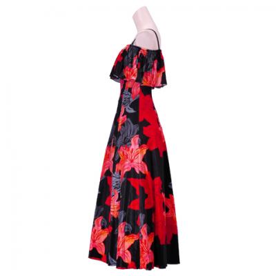 Hula Multi Way Lily Dress with Velvet / Luxury Collection / Black / J2482bk