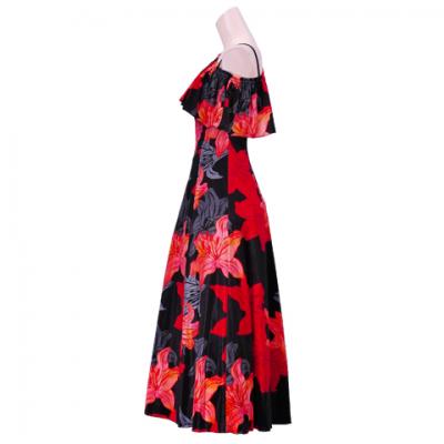 Hula Multi Way Lily Dress with Velvet / Luxury Collection / Black / J2482bk