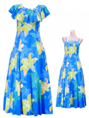 Hula Multi Way Lily Dress with Velvet / Luxury Collection / Light Blue / J2482lbl