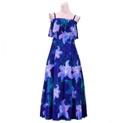 Hula Multi Way Lily Dress with Velvet / Luxury Collection / Navy / J2482nv