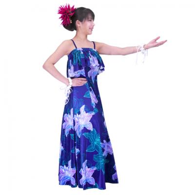 Hula Multi Way Lily Dress with Velvet / Luxury Collection / Navy / J2482nv