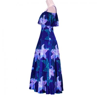 Hula Multi Way Lily Dress with Velvet / Luxury Collection / Navy / J2482nv