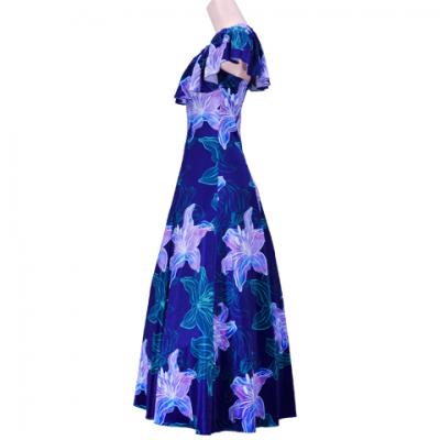 Hula Multi Way Lily Dress with Velvet / Luxury Collection / Navy / J2482nv