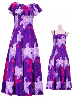 Hula Multi Way Lily Dress with Velvet / Luxury Collection / Purple / J2482pu
