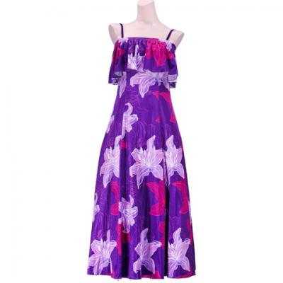 Hula Multi Way Lily Dress with Velvet / Luxury Collection / Purple / J2482pu
