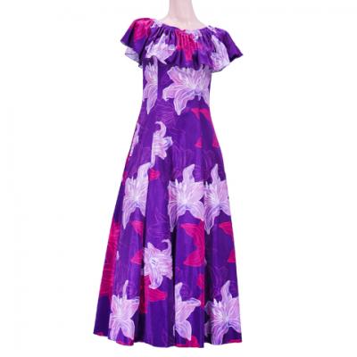 Hula Multi Way Lily Dress with Velvet / Luxury Collection / Purple / J2482pu