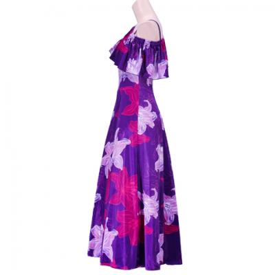 Hula Multi Way Lily Dress with Velvet / Luxury Collection / Purple / J2482pu