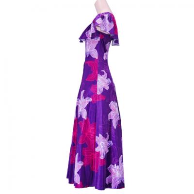 Hula Multi Way Lily Dress with Velvet / Luxury Collection / Purple / J2482pu