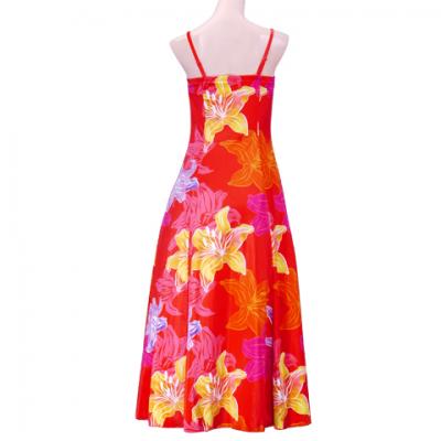 Hula Multi Way Lily Dress with Velvet / Luxury Collection / Red / J2482rd