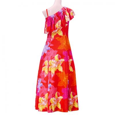 Hula Multi Way Lily Dress with Velvet / Luxury Collection / Red / J2482rd