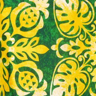 Hula Pa'u Skirt / Pineapple Motif / Green / G2492