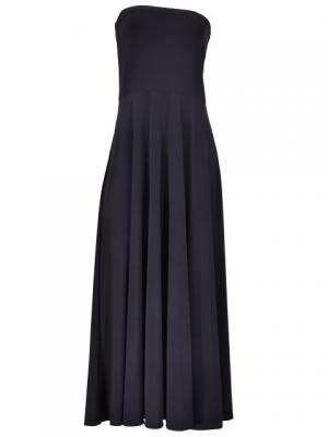Hula Simple Knit Dress / High Waist Skirt / Black / G2517bk