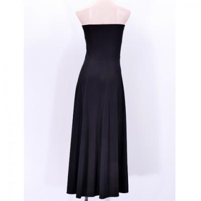 Hula Simple Knit Dress / High Waist Skirt / Black / G2517bk