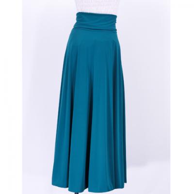 Hula Simple Knit Dress / High Waist Skirt / Blue / G2517bl
