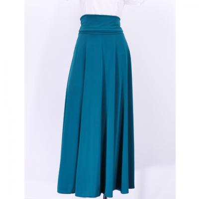 Hula Simple Knit Dress / High Waist Skirt / Blue / G2517bl