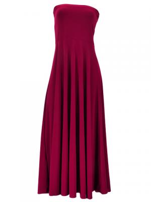 Hula Simple Knit Dress / High Waist Skirt / Wine / G2517wi