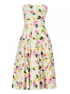 Hula Multi Way Plumeria Dress with Velvet / Luxury Collection / Cream / J2518cr