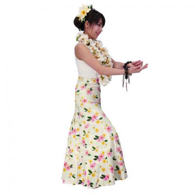 Hula Multi Way Plumeria Dress with Velvet / Luxury Collection / Cream / J2518cr