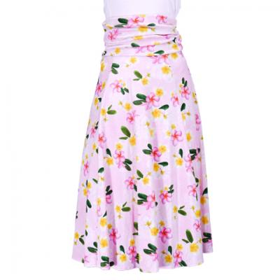 Hula Multi Way Plumeria Dress with Velvet / Luxury Collection / Pink / J2518pi