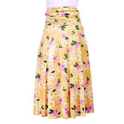 Hula Multi Way Plumeria Dress with Velvet / Luxury Collection / Yellow / J2518ye