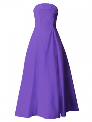 Hula Strapless Dress with Hawaiian Solid Fabric / Violet / G2550v