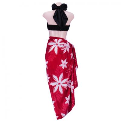 Hula Tiare Pareo / Red / J2553rd