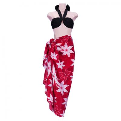 Hula Tiare Pareo / Red / J2553rd