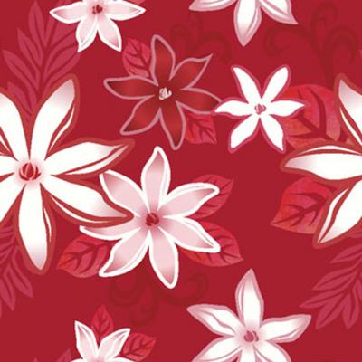 Hula Tiare Pareo / Red / J2553rd