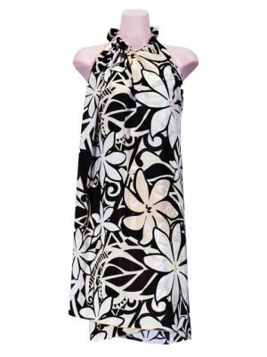 Hula Kahiko Pareo with attached Sash / Beige / J2554be
