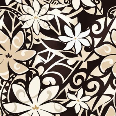 Hula Kahiko Pareo with attached Sash / Beige / J2554be