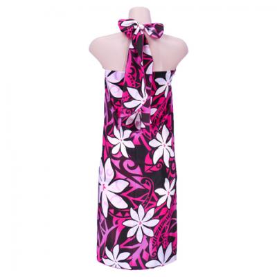 Hula Kahiko Pareo with attached Sash / Pink / J2554pi