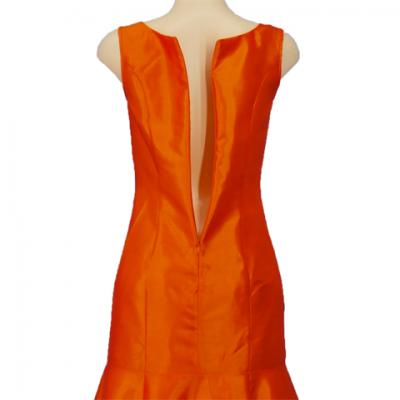 Hula Long Dress with Lehua Print / Luxury Collection / Orange / J2555or