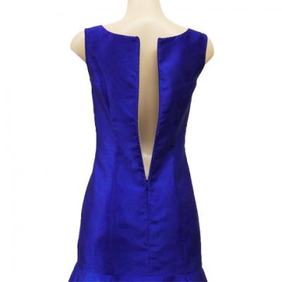 Hula Long Dress with Lokelani Print / Luxury Collection / Blue / J2556bl