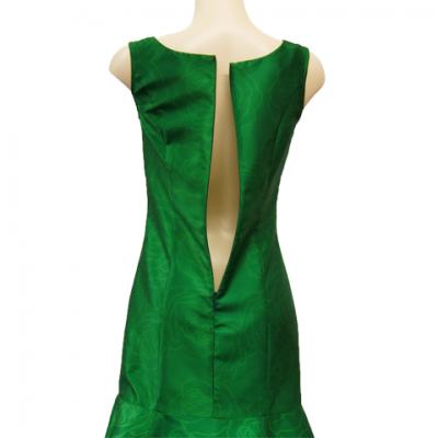 Hula Long Dress with Lokelani Print / Luxury Collection / Green / J2556gr