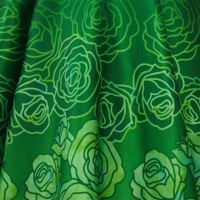 Hula Long Dress with Lokelani Print / Luxury Collection / Green / J2556gr
