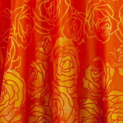 Hula Long Dress with Lokelani Print / Luxury Collection / Orange / J2556or