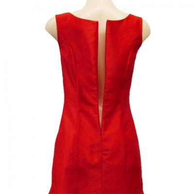 Hula Long Dress with Lokelani Print / Luxury Collection / Red / J2556rd
