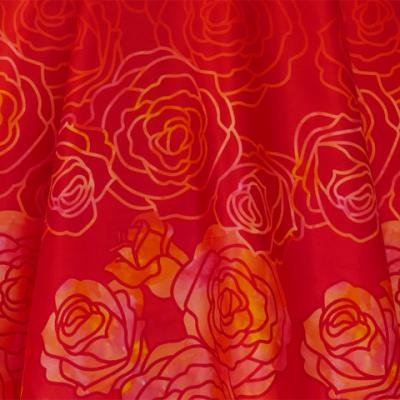 Hula Long Dress with Lokelani Print / Luxury Collection / Red / J2556rd