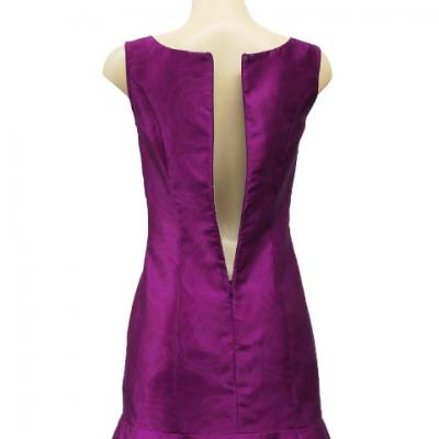 Hula Long Dress with Lokelani Print / Luxury Collection / Red Purple / J2556rdpu