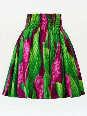 Hula Pa'u Skirt / Ginger / Fuchsia / J2564